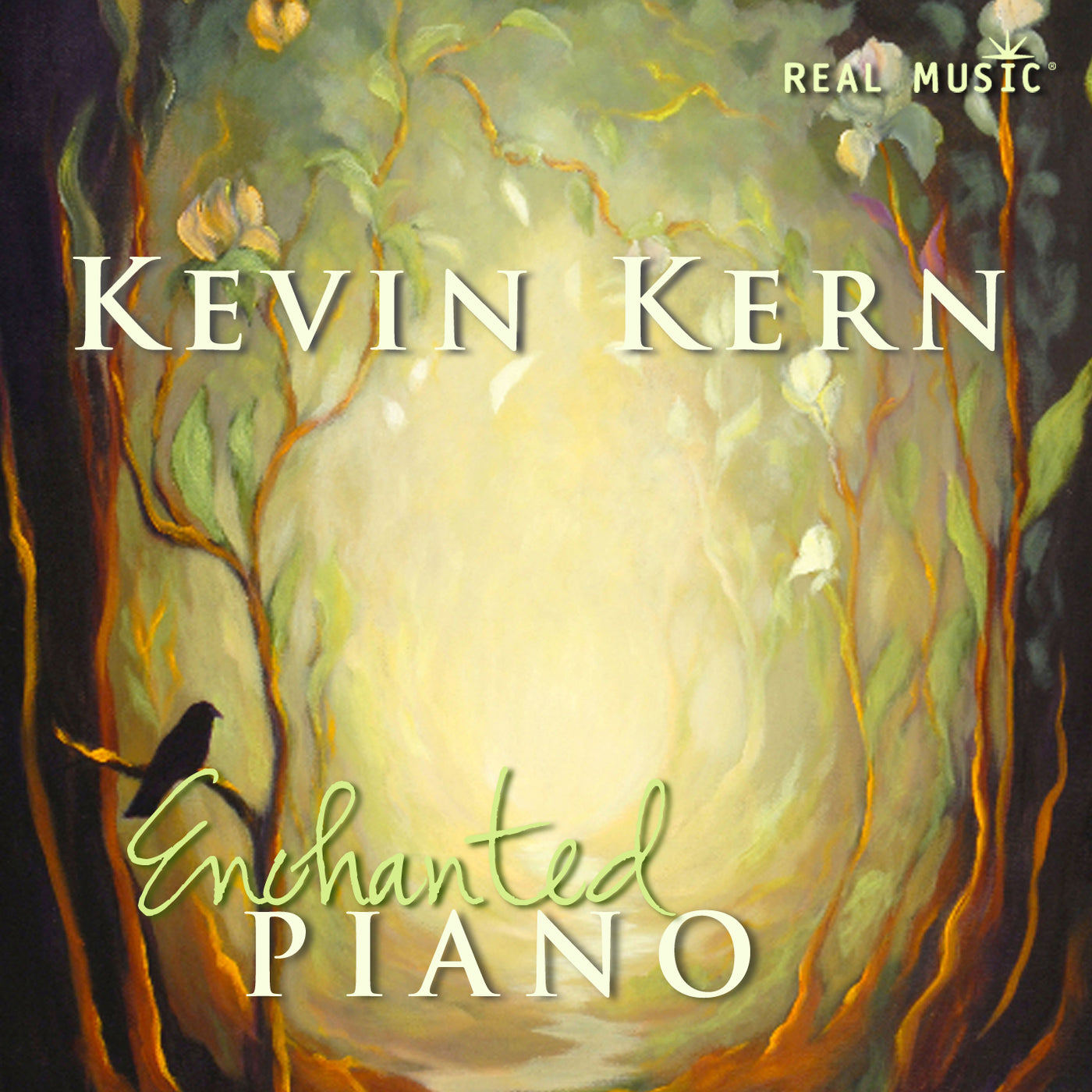 Enchanted Piano by Kevin Kern, cd cover.