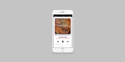 Digital Single of When I Remember by Kevin Kern displayed on an iPhone