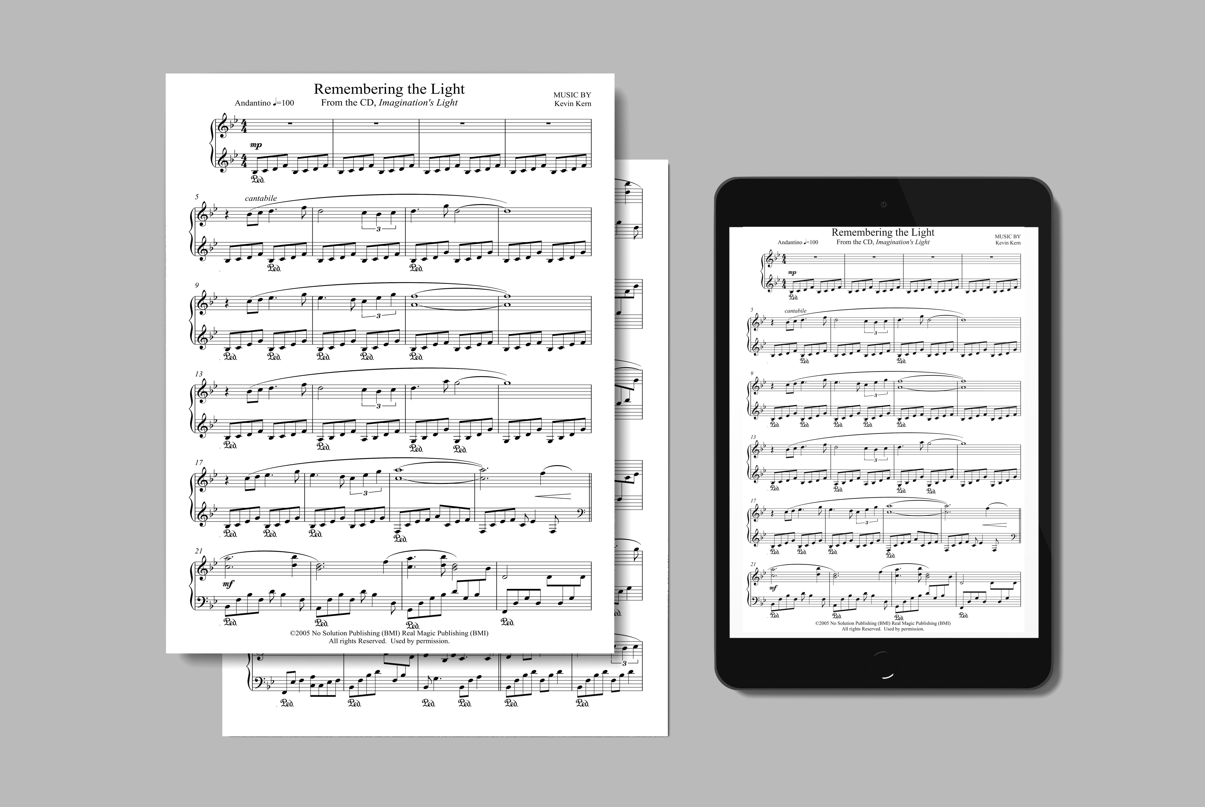 Imagination's Light (Digital PDF Sheet Music) – Kevin Kern Music